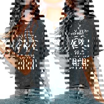 My Favorite People Call Me Cha-Cha Grandma Bday Women's Oversized Comfort T-Shirt - Thegiftio UK