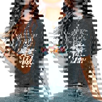 My Favorite People Call Me Noni Floral Birthday Noni Small Black Women's Oversized Comfort T-Shirt - Seseable