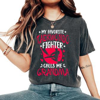 My Favorite Taekwondo Fighter Grandma Taekwondo Grandma Women's Oversized Comfort T-Shirt - Thegiftio UK