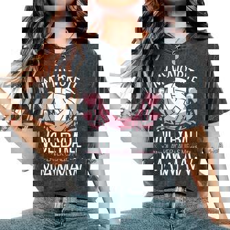 My Favorite Volleyball Player Calls Me Mawmaw Mother's Day Women's Oversized Comfort T-Shirt | Mazezy
