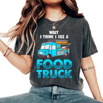 Food Truck Gag Roach Coach Gut Truck Burger Van Lover Women's Oversized Comfort Colors T-Shirt - Monsterry