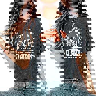 Football Grandma Football Player Game Day Mother's Day Women's Oversized Comfort T-Shirt | Seseable CA