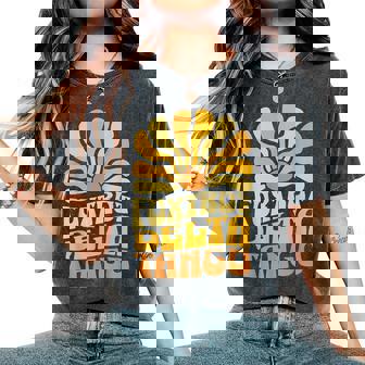 Foxtrots Deltas Tangos Retro Vintage Boho Aesthetic Women's Oversized Comfort T-Shirt - Monsterry