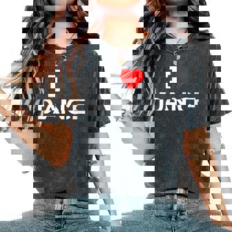 Cute I Heart Love Dance T-shirt oversize confortable pour femme - Cadeauxyz