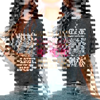 Girls Like Monster Trucks Too Pink Monster Truck Girls Women's Oversized Comfort T-Shirt | Mazezy