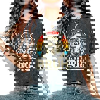 Graphic Meme Capybara Bruh For Boys Girls Women Women's Oversized Comfort T-Shirt | Mazezy