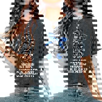 Mother's Day Quote Idea Weird Moms Build Character Women's Oversized Comfort T-Shirt - Seseable