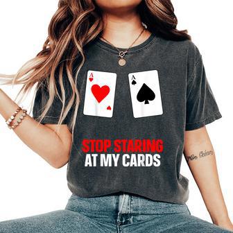 Poker For Poker Lover Poker Player Women's Oversized Comfort T-Shirt - Thegiftio UK