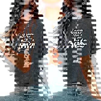 Sorpresaoy A Ser Abuela Anuncio De Embarazo Camiseta extragrande cómoda para mujer - Regaloses