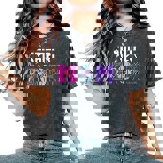 Spider Mom Mother's Day Matching Family Birthday Women's Oversized Comfort T-Shirt | Mazezy