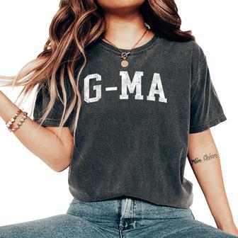 G-Ma Family Matching Vintage Mother's Day G-Ma Classic Bold Font G-Ma Birthday Women's Oversized Comfort T-Shirt - Thegiftio UK