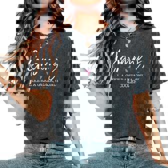 Gammy Like A Grandma Only Cooler Heart Mother's Day Gammy Women's Oversized Comfort T-Shirt - Seseable