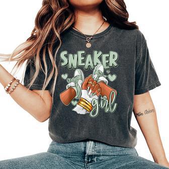 Girl Afro Seafoam Abundance 4S Matching For Women Women's Oversized Comfort T-Shirt - Thegiftio UK