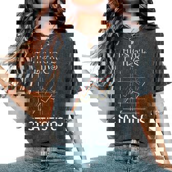 Girl Likes Statistics Saying Analista De Datos Camiseta extragrande cómoda para mujer - Regaloses