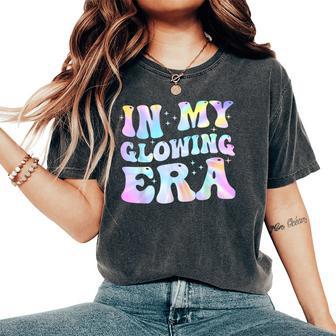 In My Glowing Era Groovy Colorful Bright Women's Oversized Comfort T-Shirt | Seseable UK