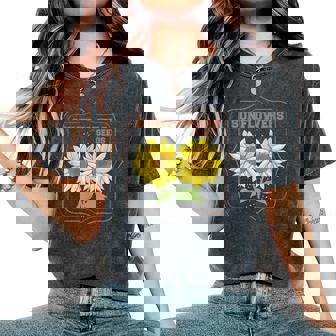 Graines De Tournesols Flower Love T-shirt oversize confortable pour femme - Cadeauxyz