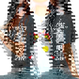 Grandma Of Ballers Softball Baseball Grandma Women's Oversized Comfort T-Shirt | Mazezy