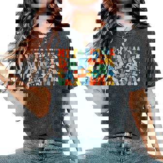 Groovy My Favorite Dancer Calls Me Grandma Dance Womens Women's Oversized Comfort T-Shirt | Mazezy