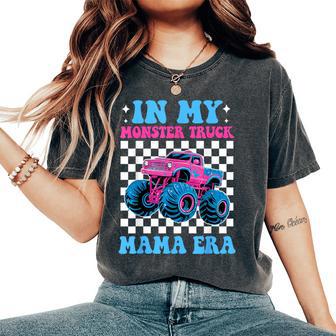 Groovy In My Monster Truck Mama Era Monster Truck Mom Women's Oversized Comfort T-Shirt - Thegiftio UK