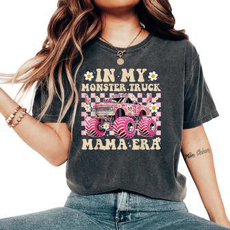 Groovy In My Monster Truck Mama Era Women's Oversized Comfort T-Shirt - Thegiftio UK