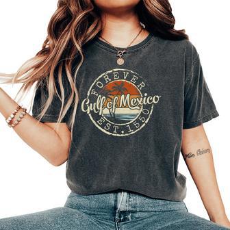 Gulf Of Mexico Forever Est 1550 Vintage Beach Women Women's Oversized Comfort T-Shirt - Thegiftio UK