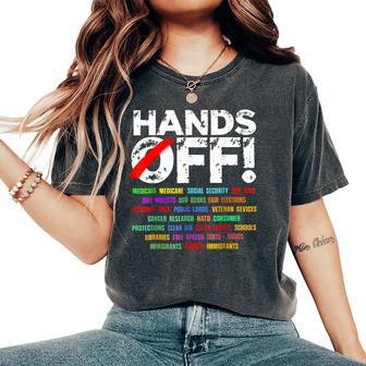 Hands Off Protest Saturday April 5 Women Women's Oversized Comfort T-Shirt - Thegiftio UK