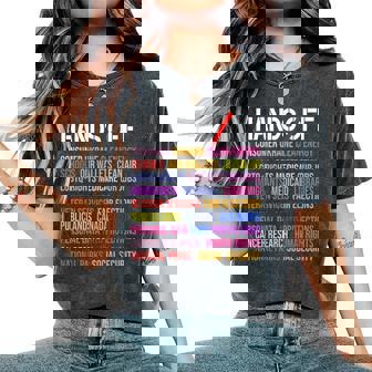 Hands Off Protest Saturday April 5 Women Women's Oversized Comfort T-Shirt | Mazezy
