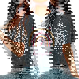 Happy 100Th Day Of Kindergarten 100 Days Of School Teacher Women's Oversized Comfort T-Shirt | Mazezy