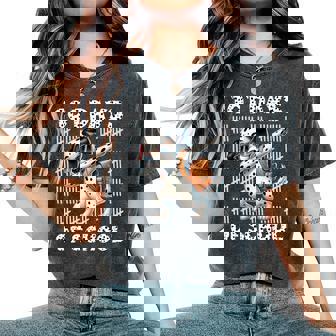 Happy 101 Days Of School Dabbing Dog Student Teacher Women's Oversized Comfort T-Shirt - Thegiftio