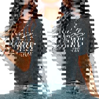 Hello Twelve Est 2013 12Th Birthday Girl 12-Year-Old Women's Oversized Comfort T-Shirt - Thegiftio UK