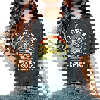 Id Rather Be Fishing-Shirt Men Women Boy Kids Dad Women's Oversized Comfort Colors T-Shirt - Monsterry