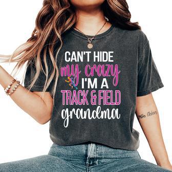 I'm A Track And Field Grandma Track Grandmother Women's Oversized Comfort T-Shirt - Thegiftio UK