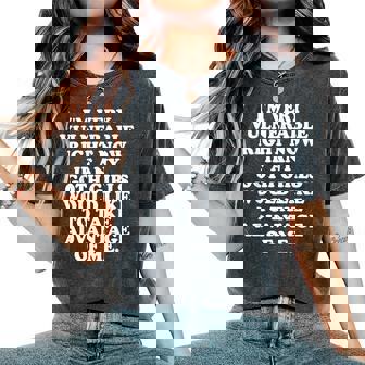 I'meryulnerable Right Now If Any Goth Girls Camiseta extragrande cómoda para mujer - Regaloses
