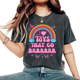 Inappropriate Fun I Love Toys That Go Brrr Adult Humor Women Women's Oversized Comfort T-Shirt - Thegiftio UK