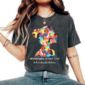 International Women's Day 2025 Accelerate Action For Women Women's Oversized Comfort T-Shirt - Thegiftio UK