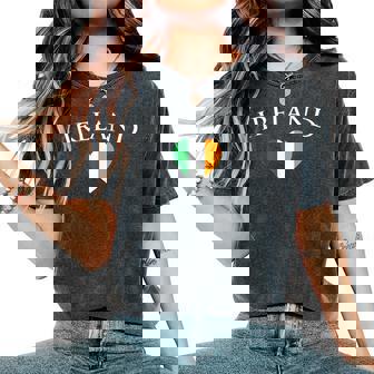 Ireland For Irish Boys Girls With Ireland In Heart Flag Day Women's Oversized Comfort Colors T-Shirt - Monsterry