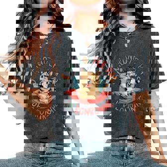 Je Ne Ronfle Pas Je Ronronne Humour Chat Amusant T-shirt oversize confortable pour femme - Cadeauxyz