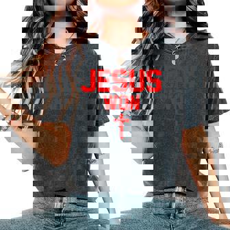 Jesus Won Ohio Pride Vintage Christian Jesus Won Women's Oversized Comfort T-Shirt - Monsterry
