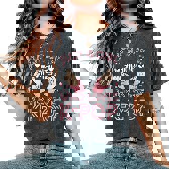 Just A Girl How Loves Kpop K-Pop Korea Finger Heart Love Camiseta extragrande cómoda para mujer - Regaloses