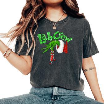 Lab Crew Nurse Merry Christmas Laboratory Xmas Pajamas Women's Oversized Comfort T-Shirt - Thegiftio UK