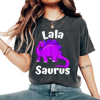 Lalasaurus Lala Dinosaur Lover Dino Mother's Day Women's Oversized Comfort T-Shirt - Thegiftio UK