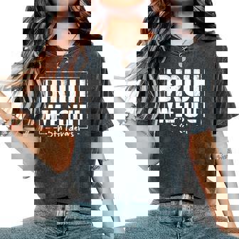 Last Day Of School 5Th Fifth Grade Bruh We Out 5Th Graders Women's Oversized Comfort T-Shirt | Mazezy