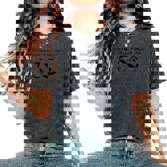 Le Symbole Du Travail Pour Toujours Pour L'infini T-shirt oversize confortable pour femme - Cadeauxyz