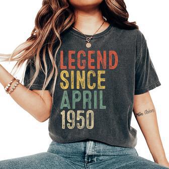 Legend 1950 75Th Birthday For 75 Year Old Women's Oversized Comfort T-Shirt - Thegiftio UK