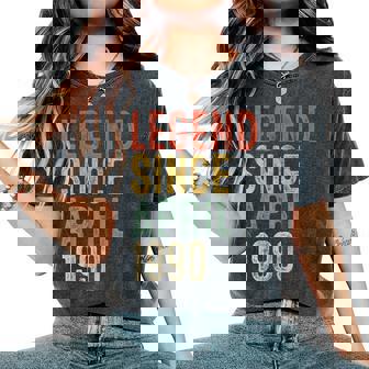 Legend 1990 35Th Birthday For 35 Year Old Women's Oversized Comfort T-Shirt | Mazezy