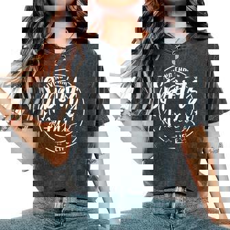 Living That Sports Aunt Life Games Day Sports Women's Oversized Comfort T-Shirt - Seseable