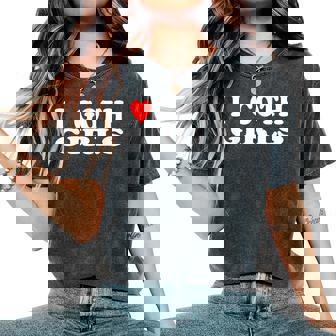 I Love Goth Girls I Heart Goth Girls Women's Oversized Comfort T-Shirt - Monsterry