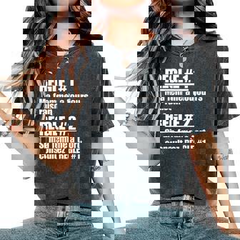 Ma A Toujours Raison Humour Mariage T-shirt oversize confortable pour femme - Cadeauxyz