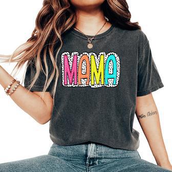 Mama Dalmatian Dots For Grandma Mom Women Women's Oversized Comfort T-Shirt - Thegiftio UK