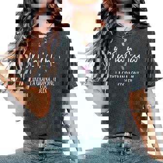 Mawmaw Like A Grandma Only Cooler Heart Mother's Day Mawmaw Women's Oversized Comfort T-Shirt - Seseable